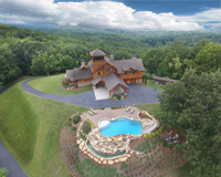 Dahlonega Mountaintop Home Aerial Property Marketing